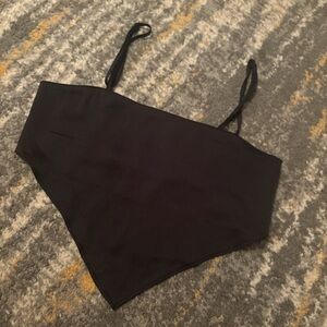 black handkerchief top, very cute
